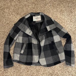 Kimchi blue plaid swing coat
